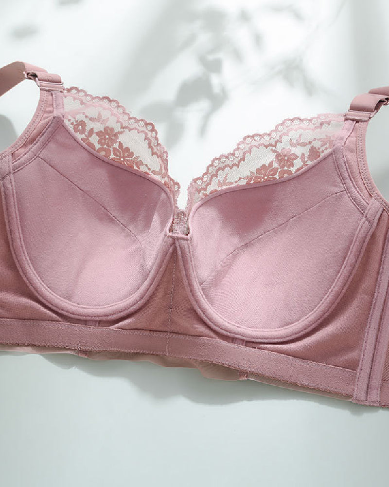 Sostén Push Up Sexy para Mujer, Suave, Sin Aros, Transpirable, Delgado, Antihundimiento, con Encaje