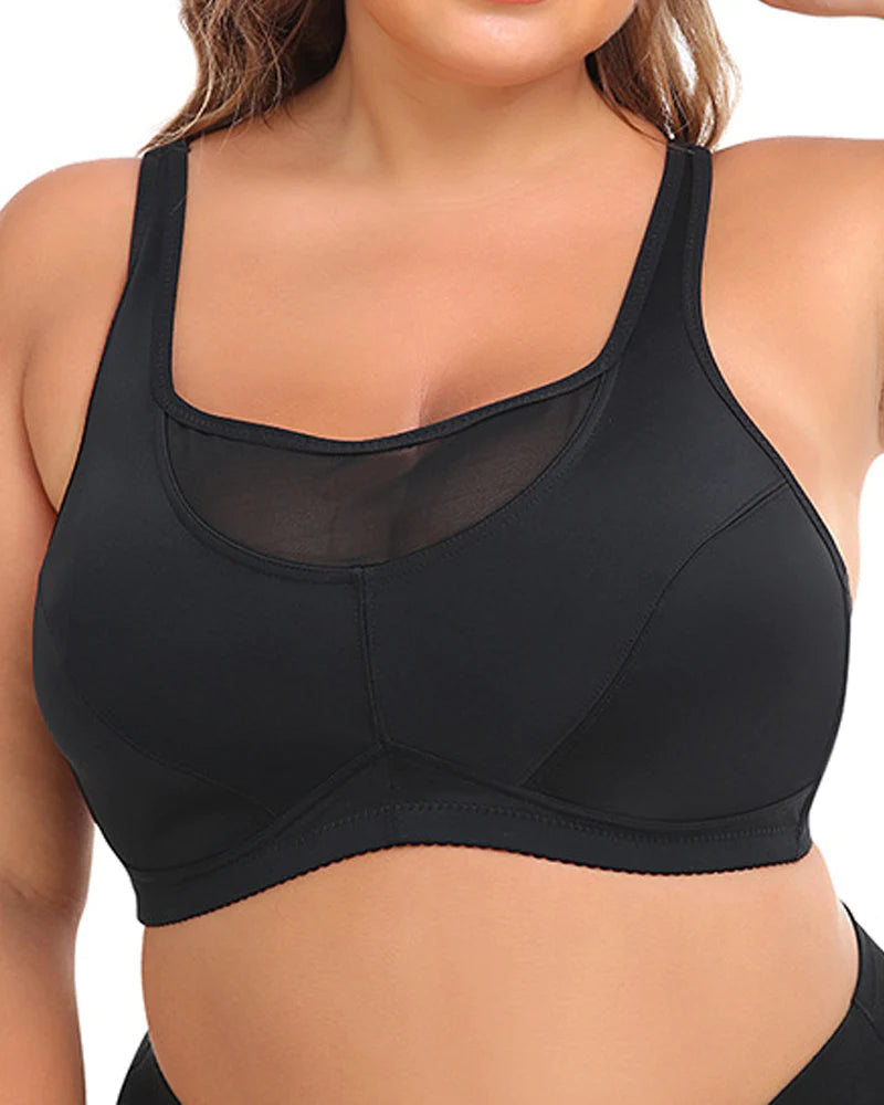 Top Crop Bra Sexy Tallas Grandes Sin Hilos con Recortes
