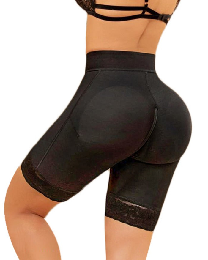 Shapshe® Short de Compresión Doble con Cierre, Levanta Glúteos, Cintura Alta, Almohadillas para Glúteos, Moldeador de Cuerpo Sin Costuras