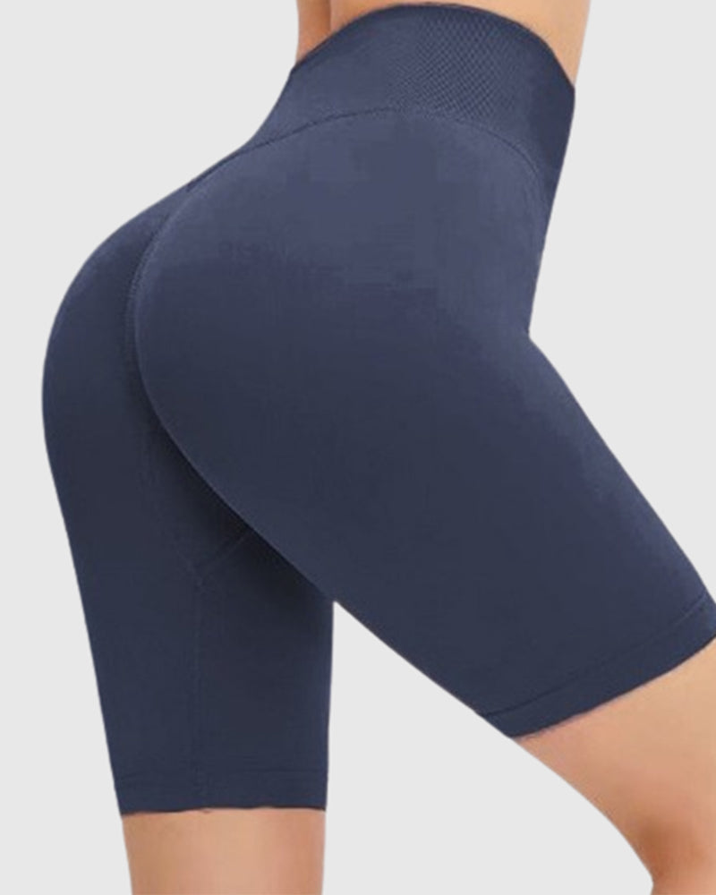 Shorts de Yoga de Cintura Alta, Sin Costuras, Levanta Glúteos