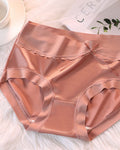 Panties de satén de cintura alta con control de abdomen de lujo