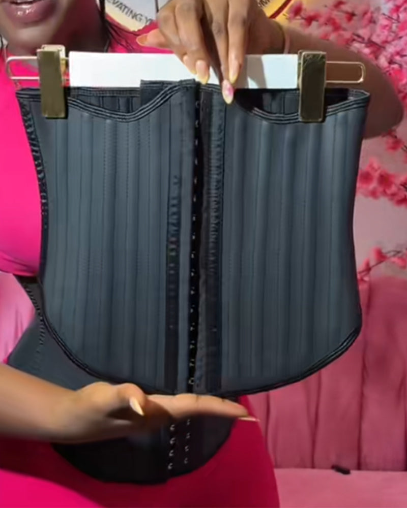 Corsé Faja de Cintura de Látex con 25 Varillas de Acero