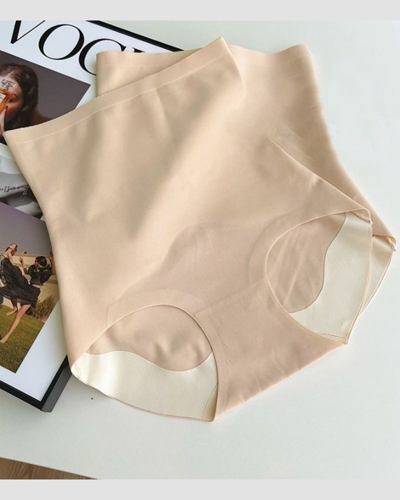 Panties moldeadores de cintura alta para mujer, sin costuras, control de abdomen y sin enrollamiento