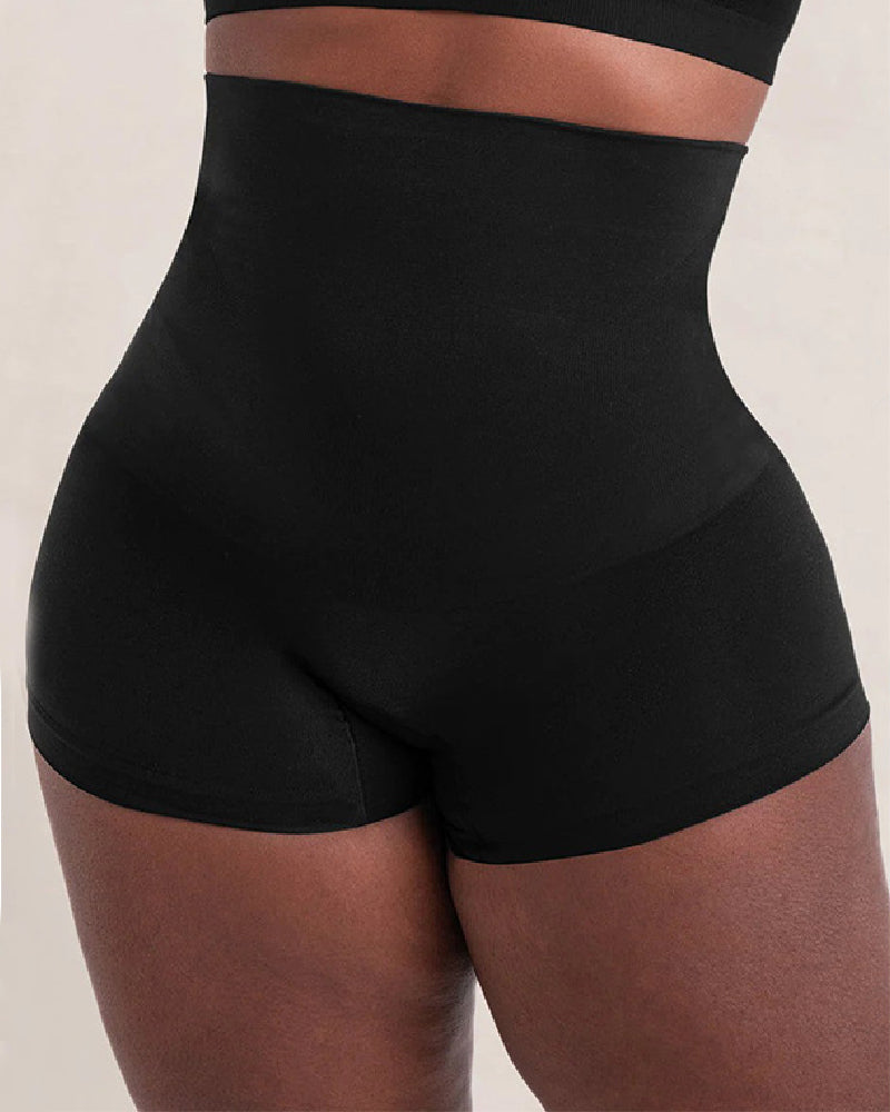 Shorts moldeadores tipo boyshort para mujer, de cintura alta, control de abdomen y alisado de espalda