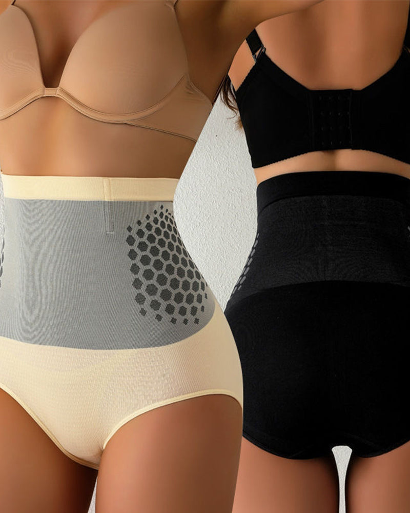 Panties Femeninos de Terapia Magnética para Calentar el Útero, Sin Costuras, de Cintura Alta y Control de Abdomen