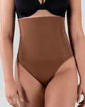 Braga tanga sexy de talle alto para mujer que estiliza el abdomen