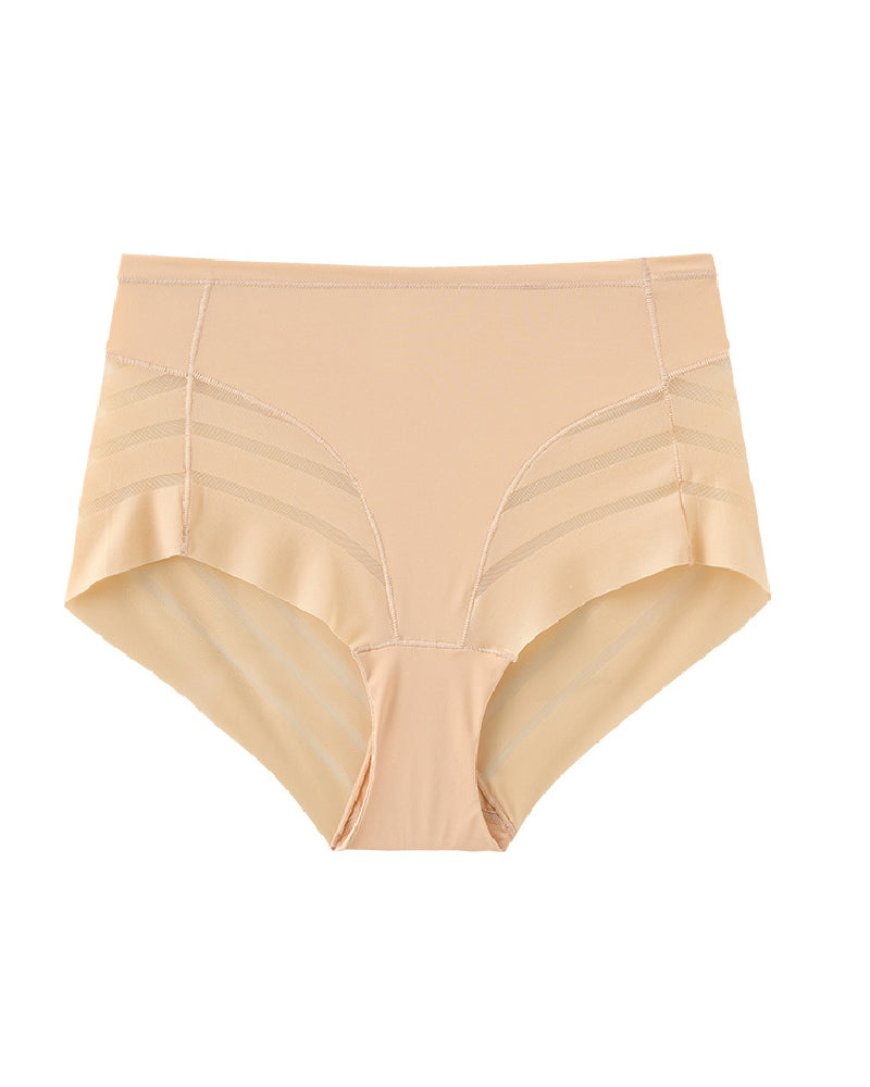 Bragas de tiro alto con encaje y rayas, indetectables