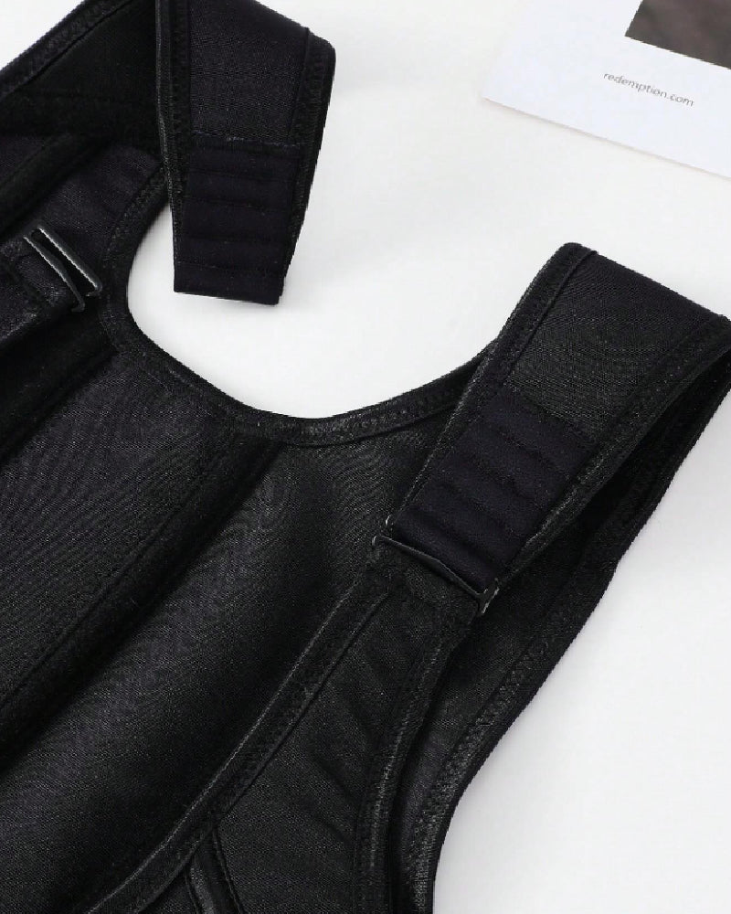Chaleco Reductor de Cintura de Malla con Varillas de Acero, Corsé Transpirable para Modelar el Abdomen
