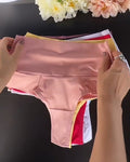 Calzones moldeadores multicolor de cintura media para mujer