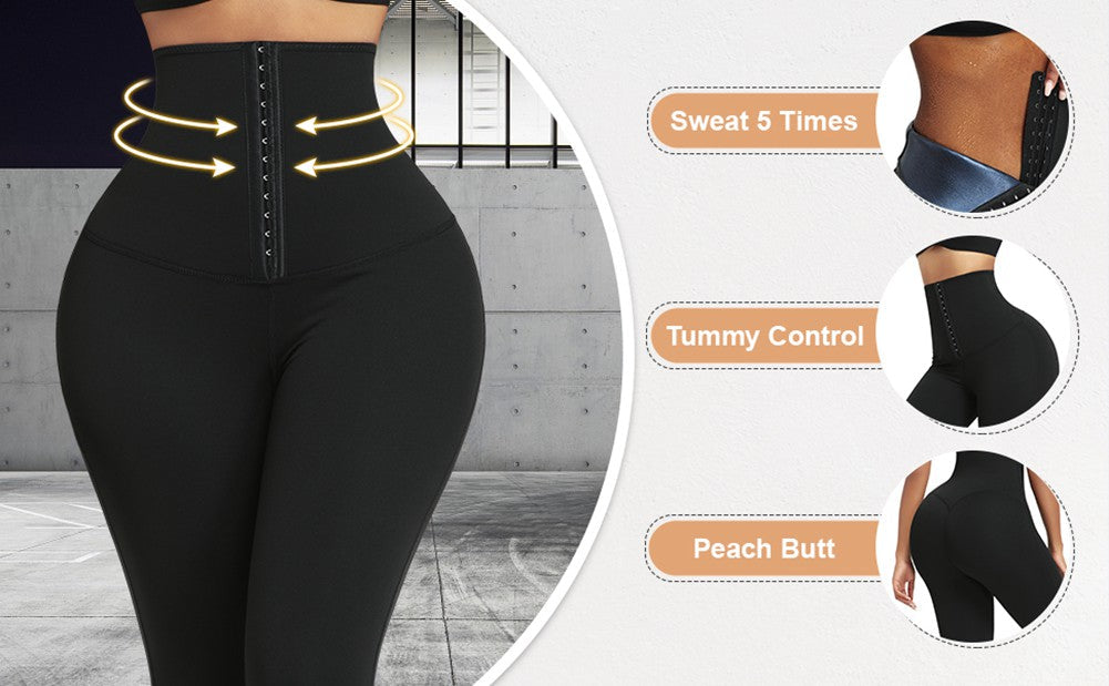 Leggings Moldeadores de Cintura Ancha con Alta Compresión y Levantamiento de Glúteos