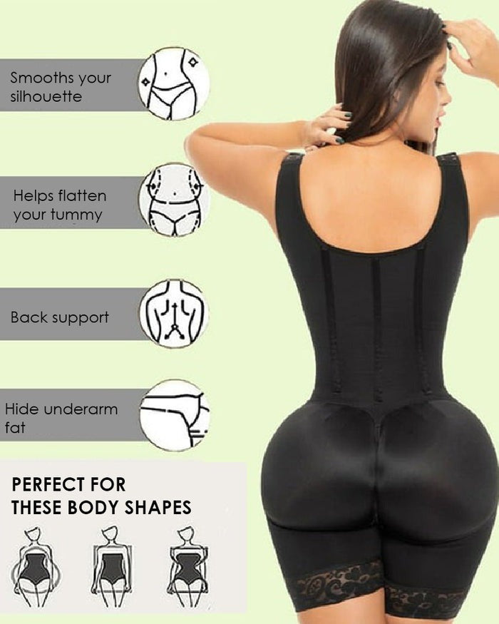 Shapshe® Faja Colombiana Control de Abdomen Moldeador de Cuerpo Completo Levanta Glúteos Reductor de Muslos Shapewear
