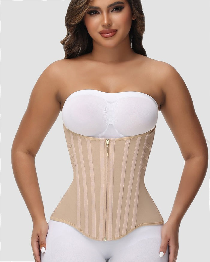 Shapshe® Corset Cinturilla Curvada con Ballenas, Alta Compresión para Cintura Pequeña