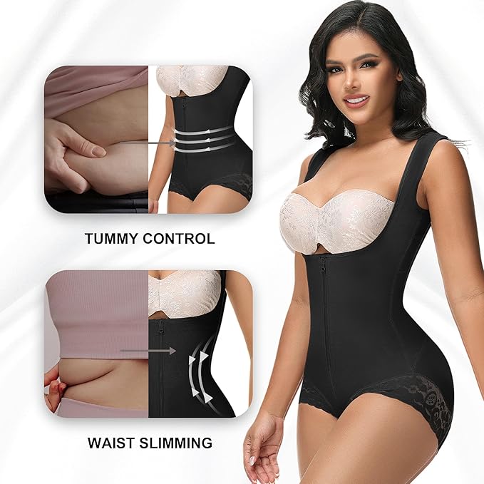 Shapshe® Fajas Colombianas Doble Control de Abdomen Post Cirugía Soporte para la Espalda Revenge Shapewear