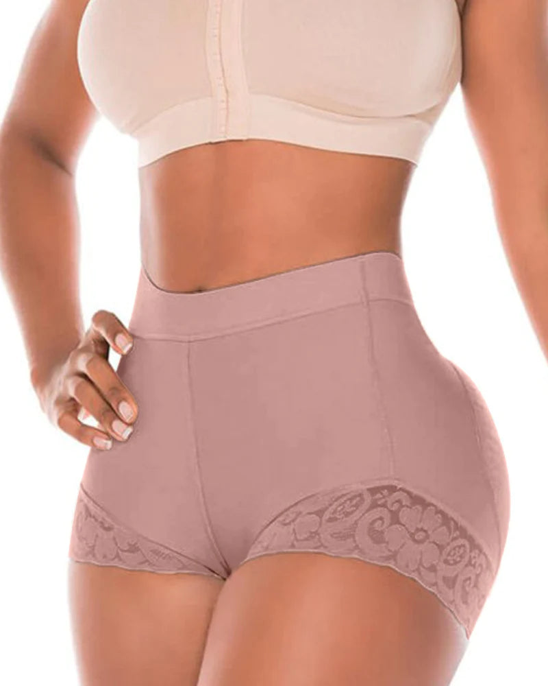 Shapshe® Short Modelador de Cintura Alta para Mujer con Realce de Caderas y Control de Abdomen en Encaje