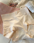 Calzones Femeninos de Algodón de Fibra Larga, Sólidos, de Cintura Alta con Control de Abdomen