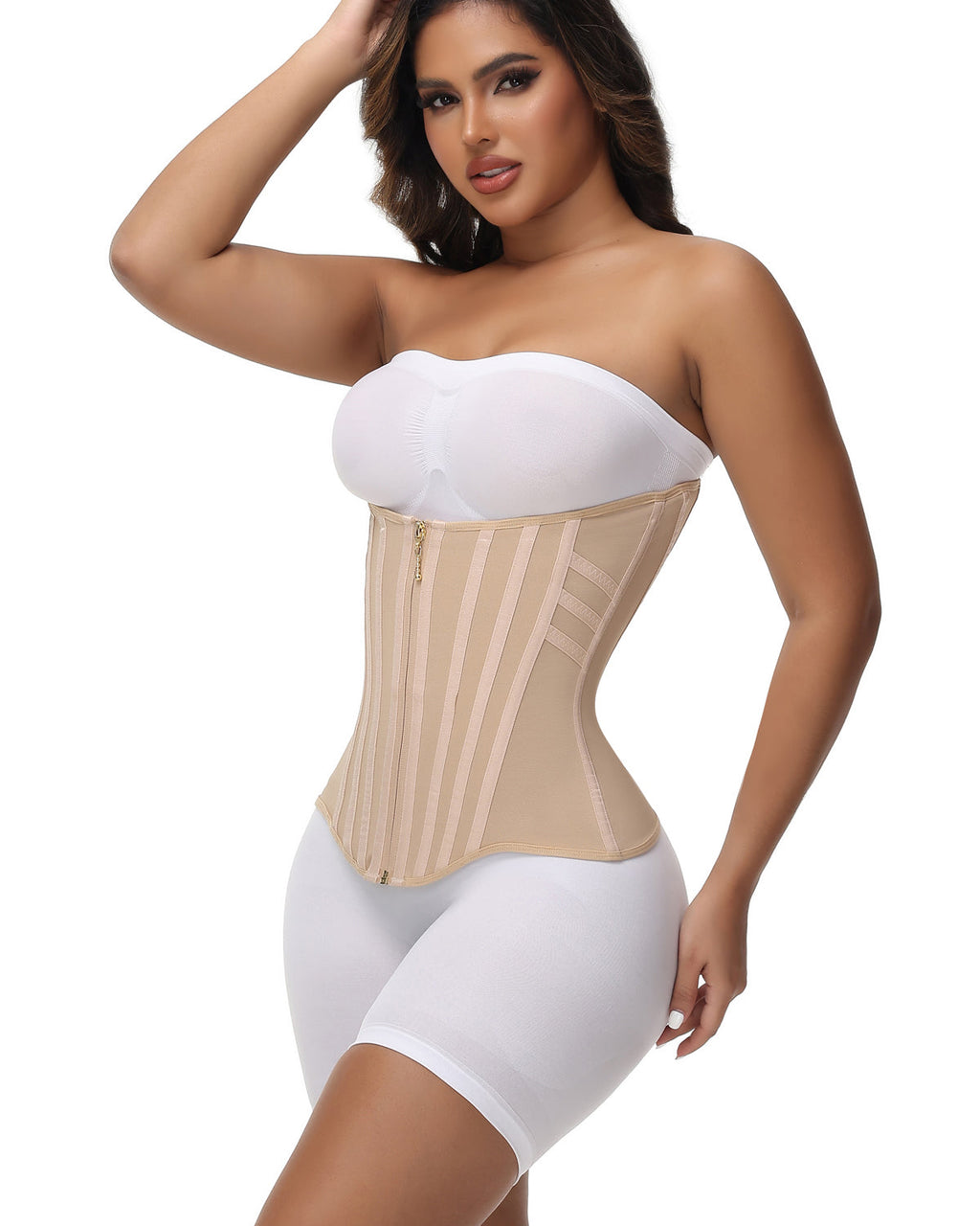 Shapshe® Corset Cinturilla Curvada con Ballenas, Alta Compresión para Cintura Pequeña