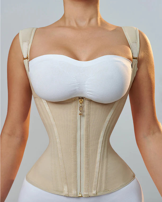 Shapshe® Faja Cinturilla para Mujer Moldeador de Cuerpo Corsé Chaleco Tipo Tank Top con Varillas de Acero