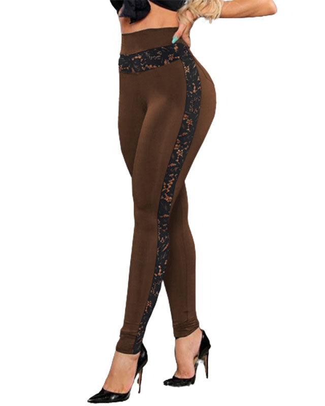 Pantalones Leggings de Malla Transparente con Cintura Alta, Efecto Levanta Glúteos, Aberturas Huecas para Yoga, Gimnasio y Jogging