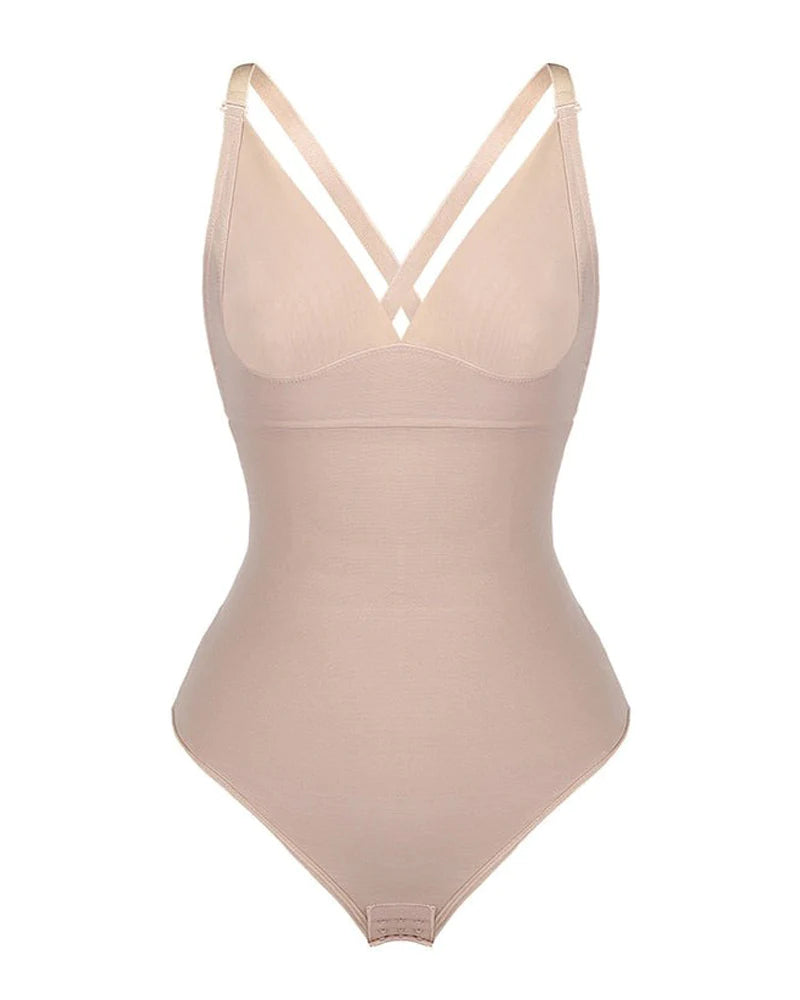Body Shaper Sin Costuras con Control de Abdomen, Levanta Glúteos, Tanga y Espalda Descubierta