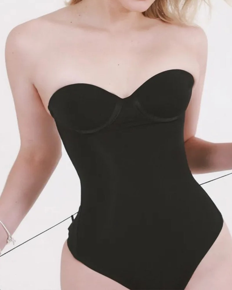 Shapshe® Body ajustado sin costuras con espalda sexy y tanga con cordones