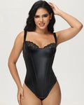 Shapshe® Body moldeador de encaje de cuero estilo balconette tanga