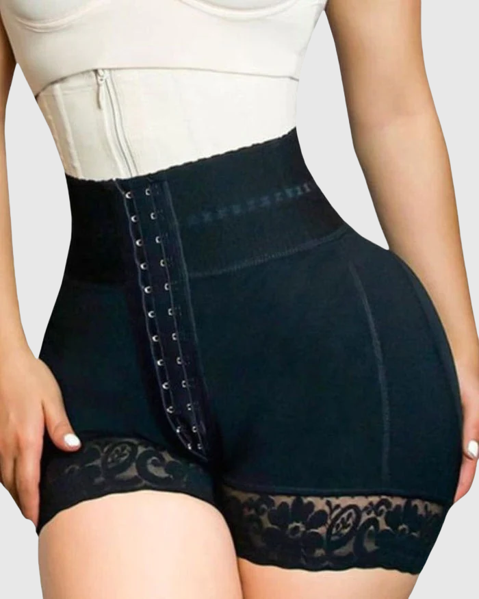 Shapshe® Shorts BBL de Doble Compresión de Cintura Alta con Panty de Control de Abdomen Medio