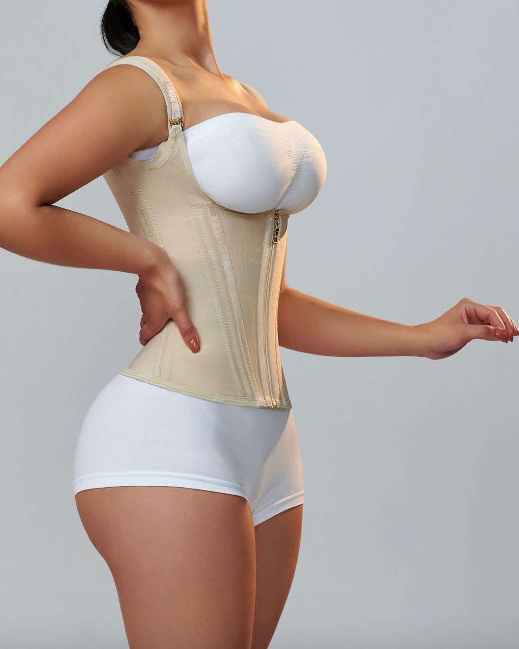 Shapshe® Faja Cinturilla para Mujer Moldeador de Cuerpo Corsé Chaleco Tipo Tank Top con Varillas de Acero