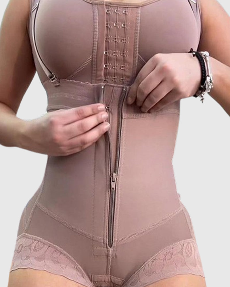 Shapshe® Shorts Moldeadores de Cintura Alta para Mujer con Cierre de Cremallera
