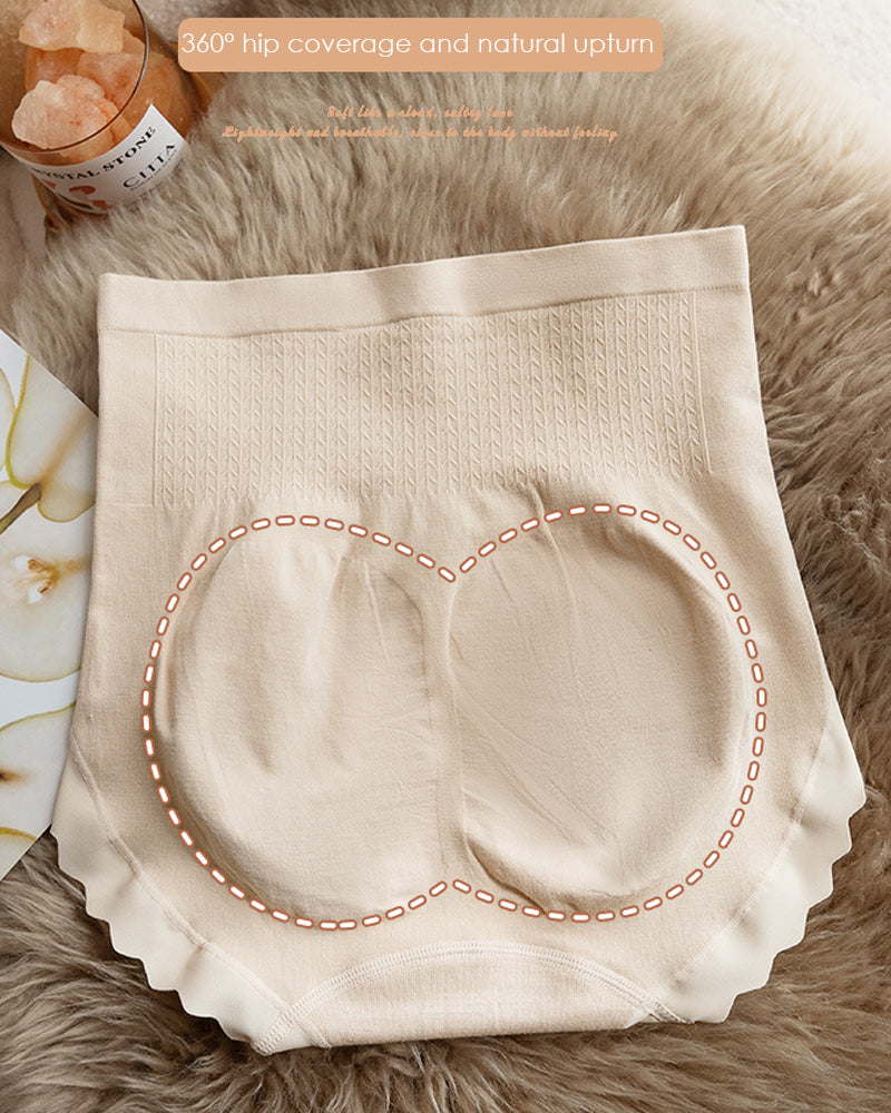 Bragas de tiro alto para mujer con entrepierna antibacteriana, pantaletas elásticas de cobertura total