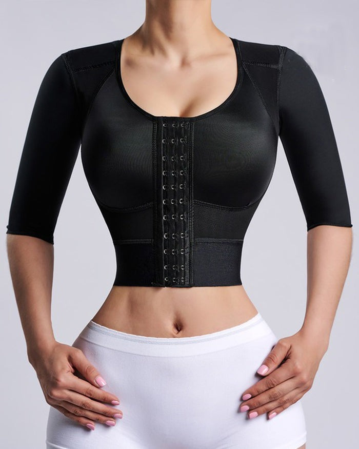 Corrector de Postura Shapshe® Camiseta Moldeadora con Moldeador de Brazos y Hebilla Frontal Slimmer Top