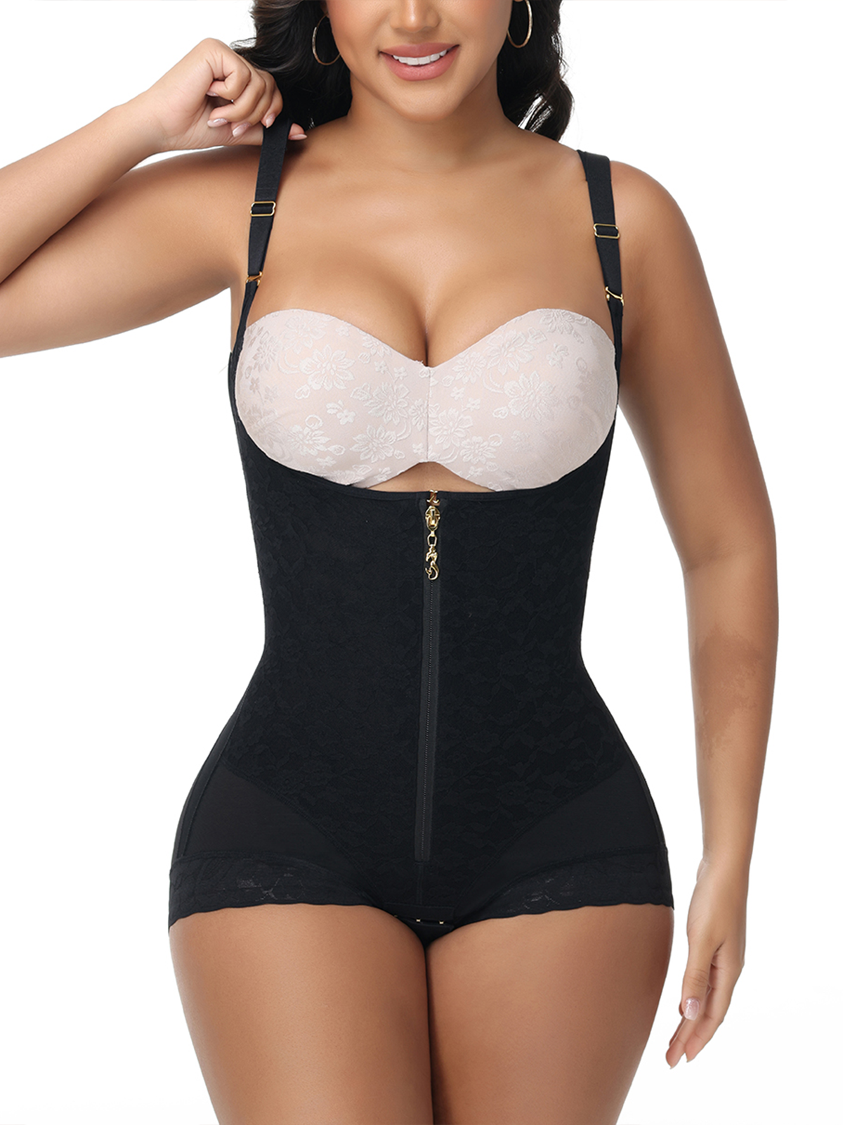 Shapshe® Body moldeador de encaje con escote abierto Columbia