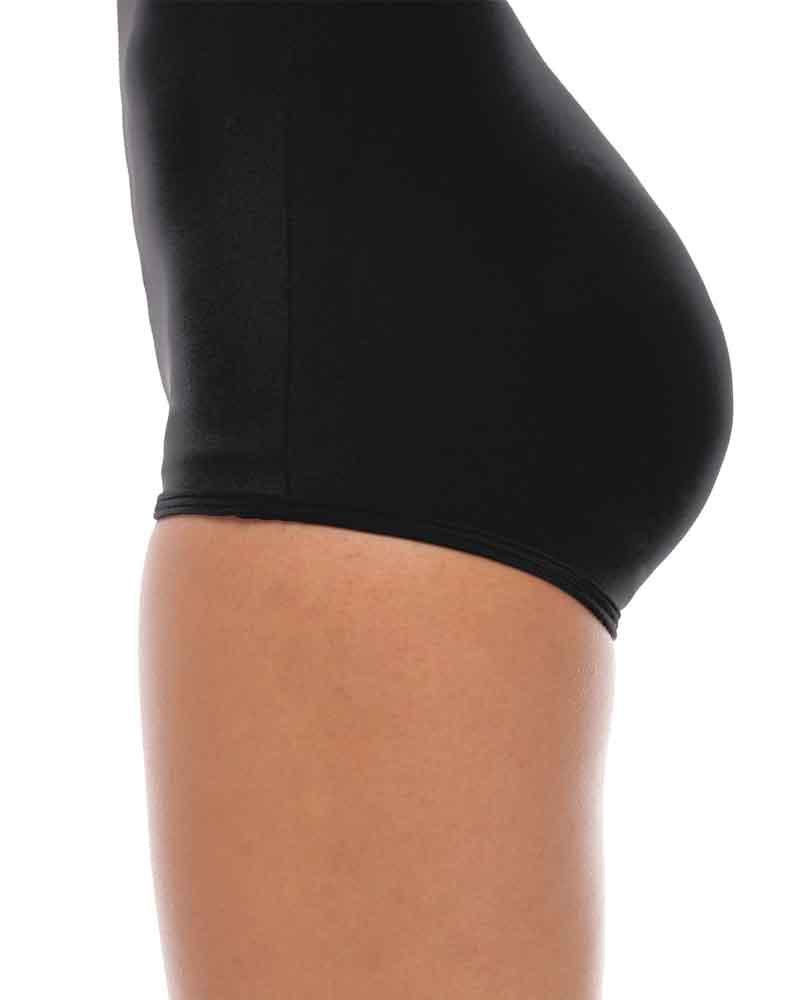 Traje de baño entero moldeador con control de abdomen y fruncido de cintura alta