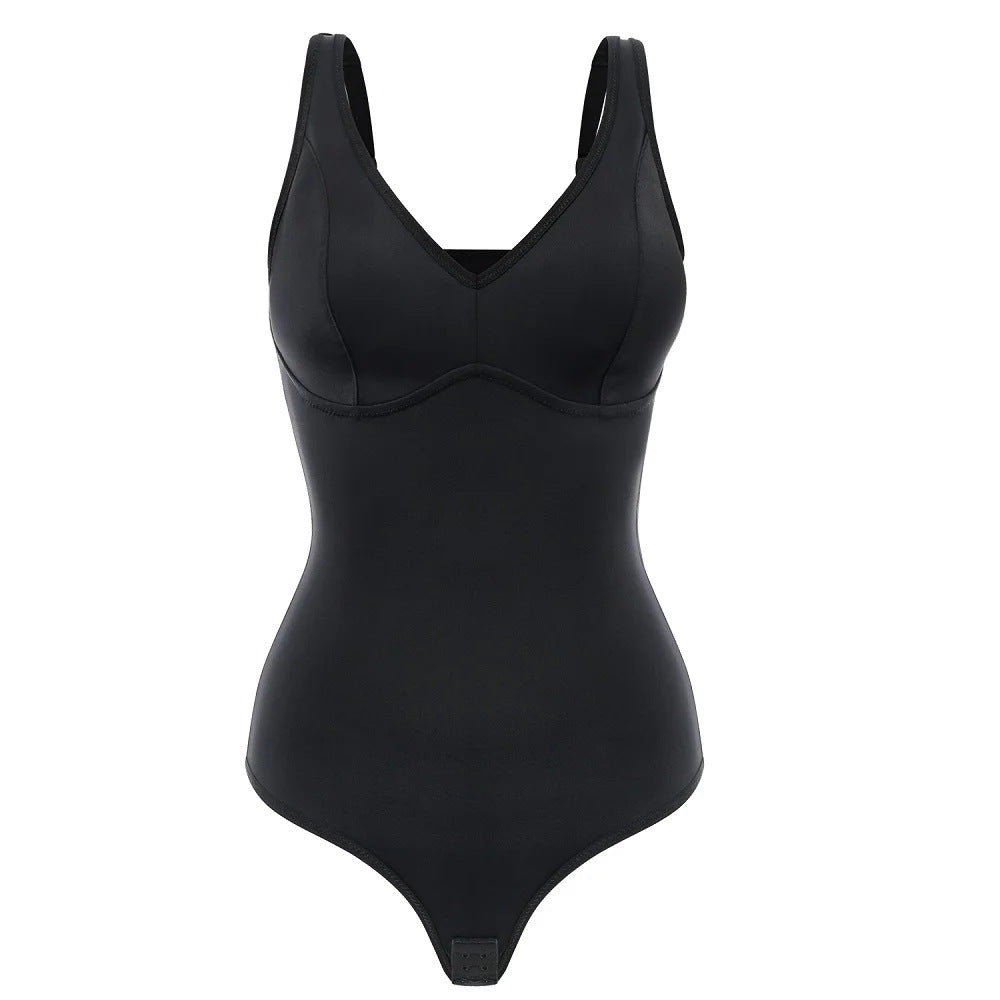 Modelador Corporal Slim Control de Abdomen Body Shaper con Escote en V Profundo y Tanga