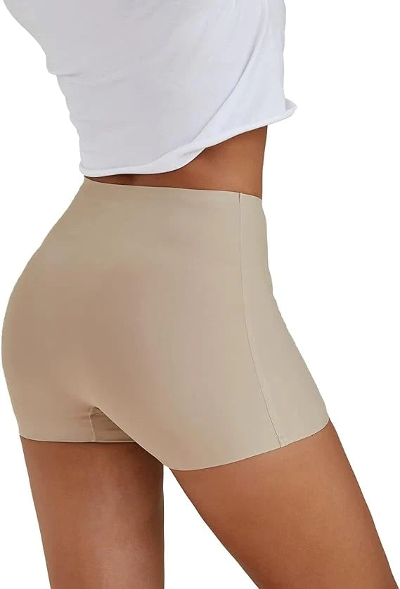 Shorts bóxer sólidos elásticos sin costuras antideslizantes
