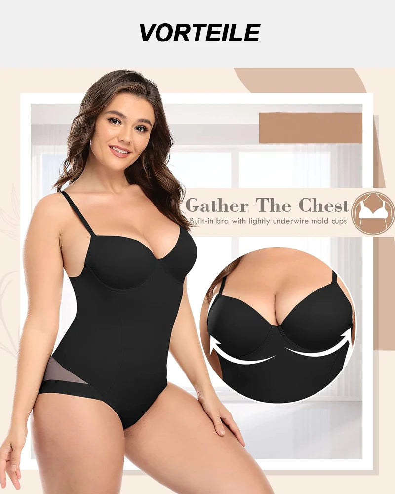 Body moldeador con sujetador incorporado para realzar busto y levantar glúteos
