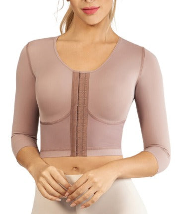 Corrector de Postura Shapshe® Camiseta Moldeadora con Moldeador de Brazos y Hebilla Frontal Slimmer Top