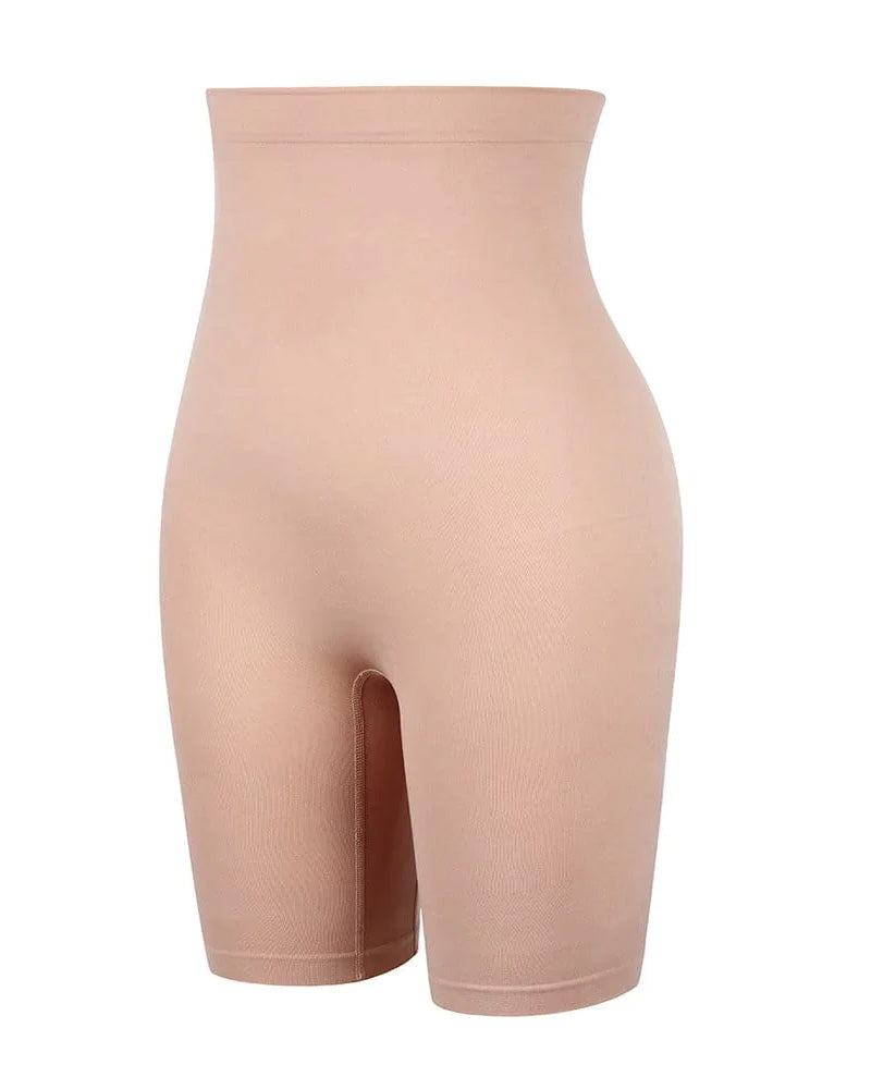 Shorts Moldeadores de Muslos de Cintura Alta, Control Central y Elasticidad Sin Costuras