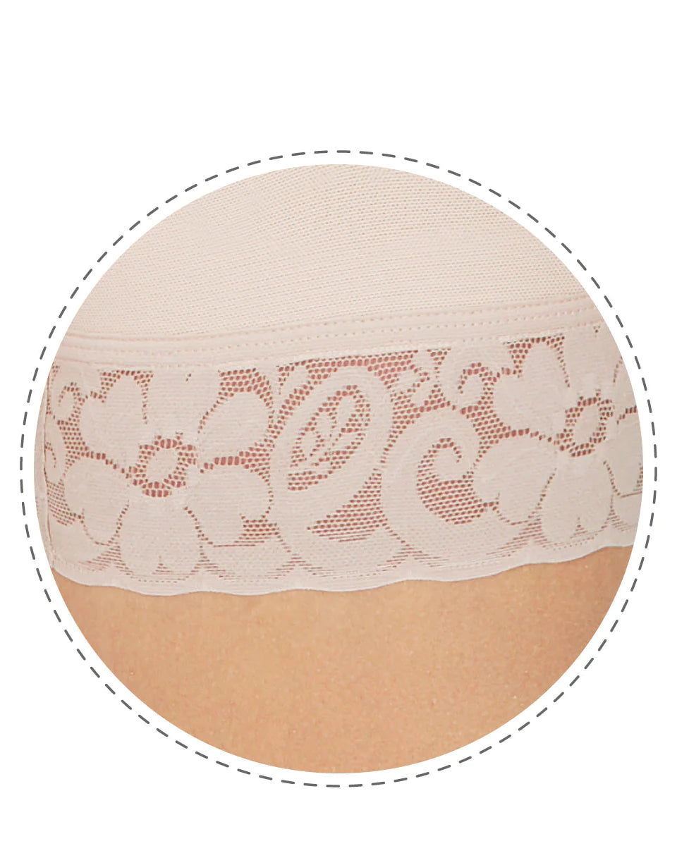 Shapshe® Short Moldeador con Cierre Levanta Glúteos de Cintura Alta con Detalle de Encaje