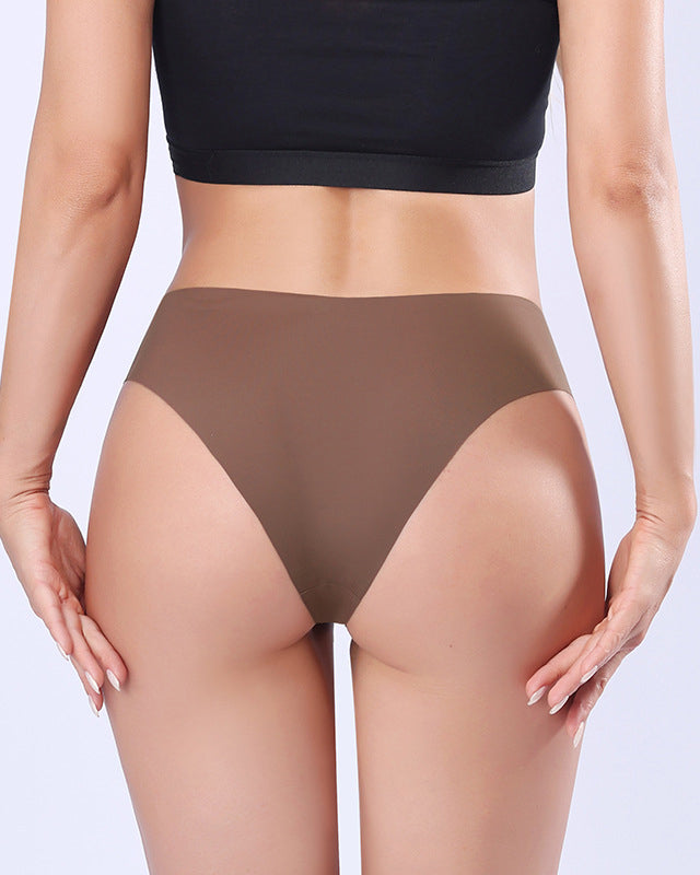 Bragas Sexy de Hielo de Seda, Tiro Bajo, Sin Costuras, Multicolor, Ropa Interior