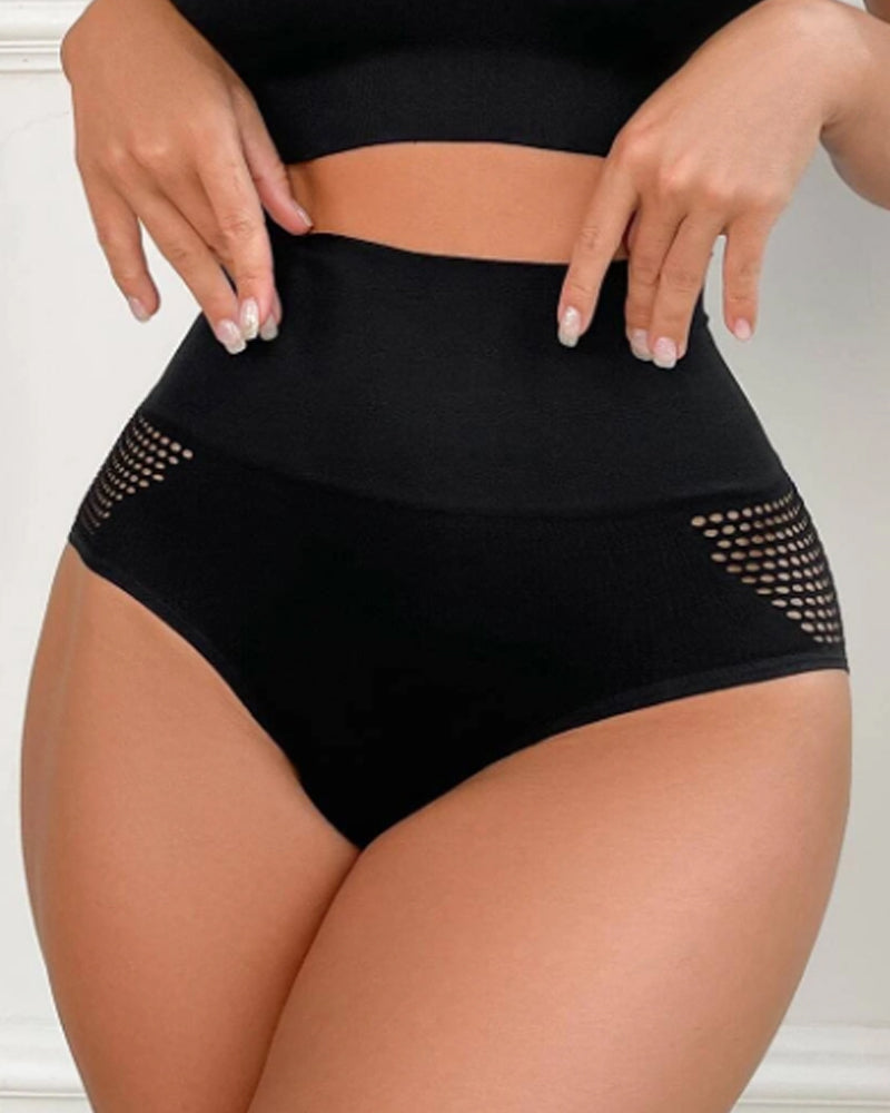 Braga Moldeadora Femenina Sin Costuras de Cintura Alta Sexy con Agujeros