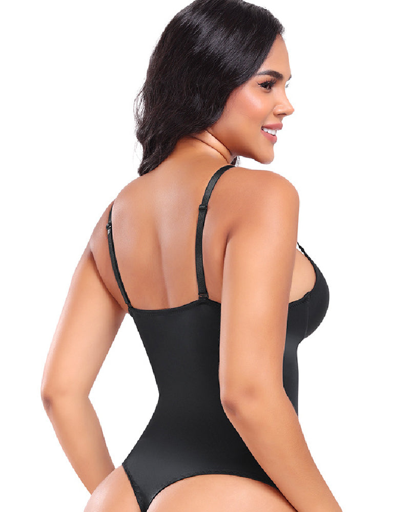 Shapshe® Body Moldeador Sin Mangas Tipo Tanga para Mujer con Control de Abdomen y Push Up Suave