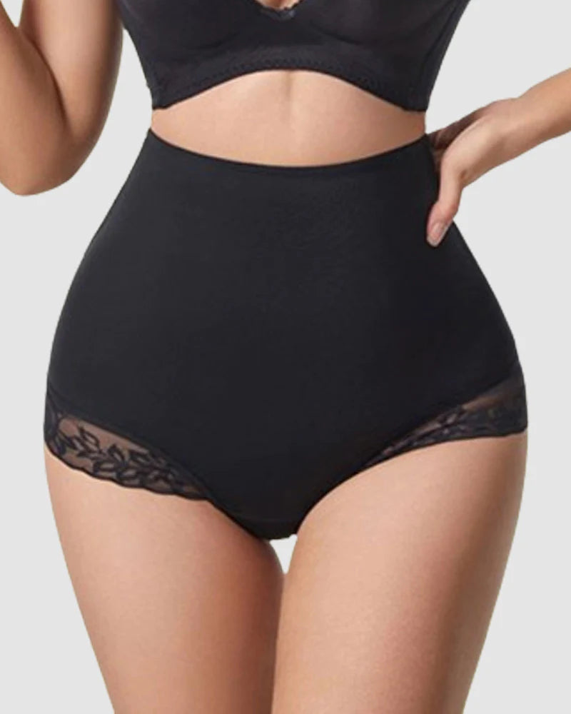 Shorts moldeadores con control abdominal y encaje, tanga sexy, faja corporal ropa interior
