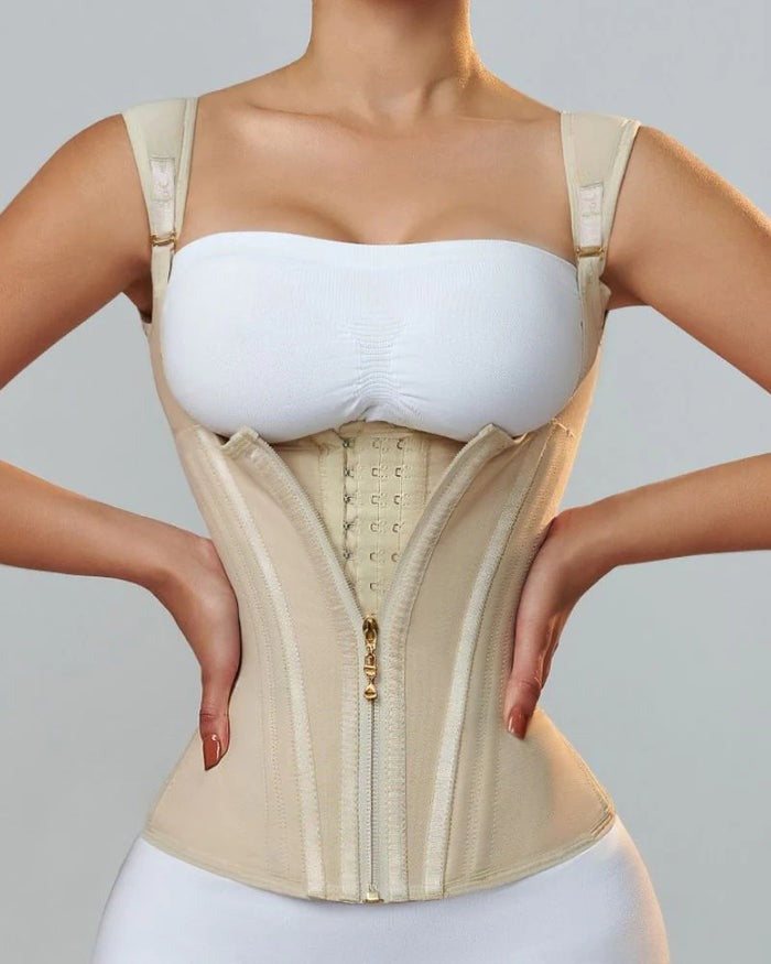 Shapshe® Faja Cinturilla para Mujer Moldeador de Cuerpo Corsé Chaleco Tipo Tank Top con Varillas de Acero