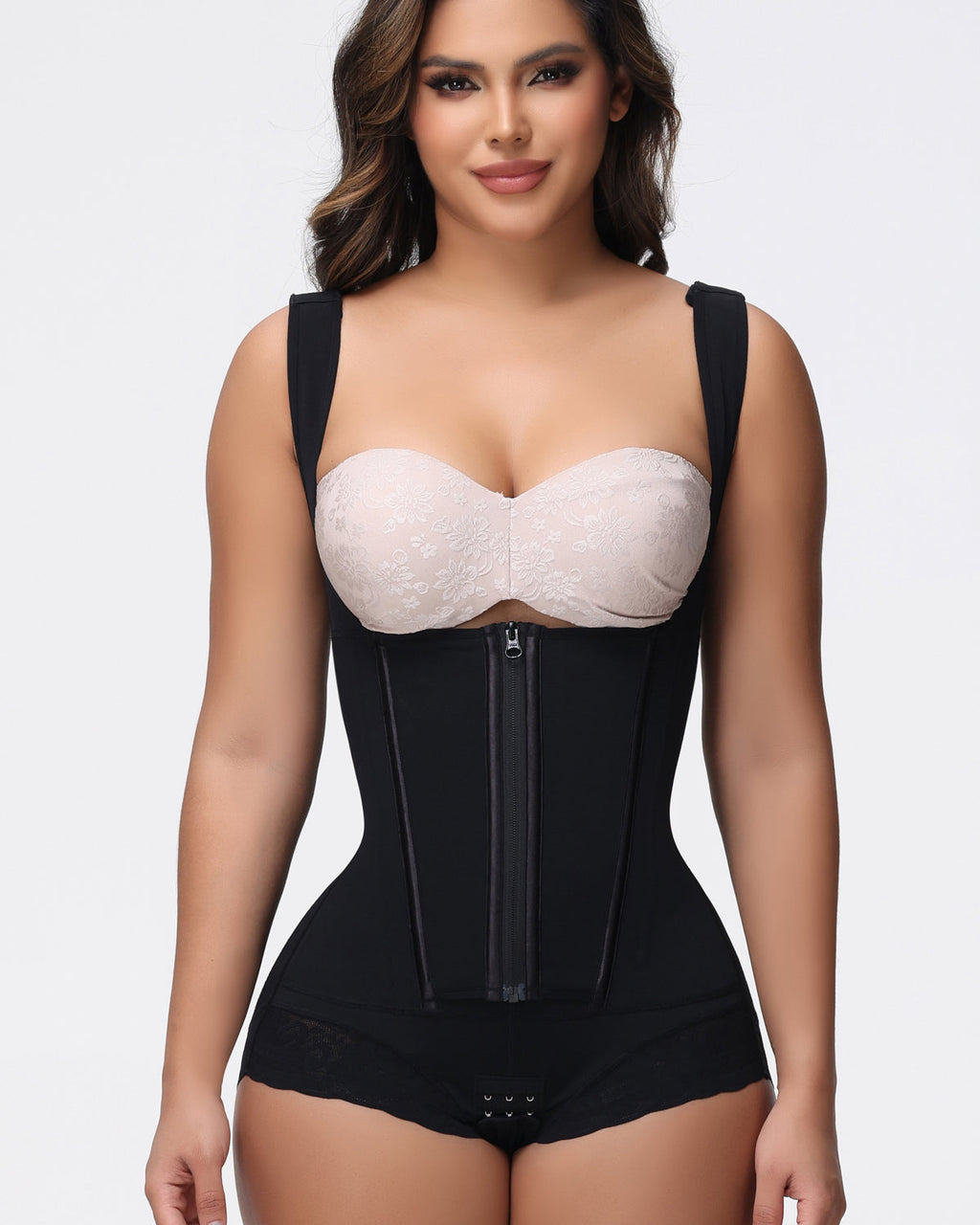 Shapshe® Faja Colombiana Moldeadora 2 en 1 Control de Abdomen con Escote Abierto