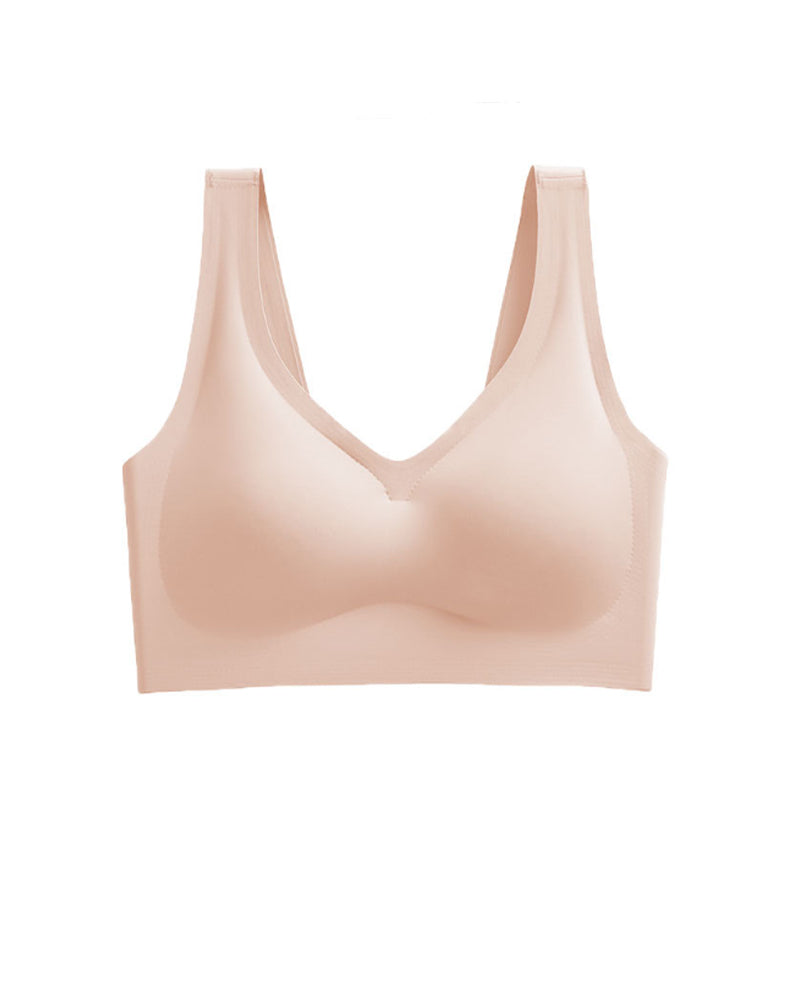 Top deportivo de yoga con broche trasero, sin costuras y con soporte completo