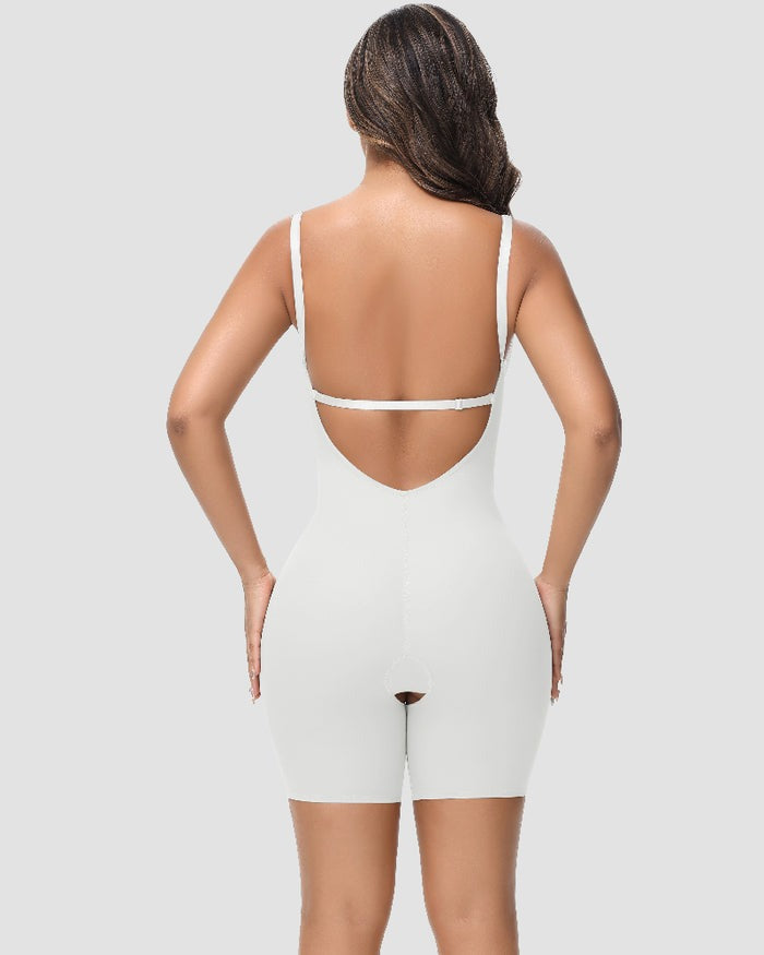 Shapshe® Body Faja Mujer Sin Tirantes Escote en U Control de Abdomen Espalda Baja con Sostén Incorporado Modelador