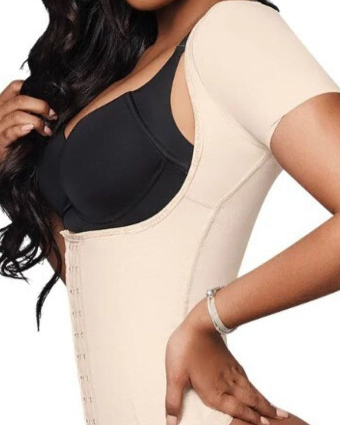 Shapshe® Top Faja de Compresión para Mujer, Cinturilla con Mangas Cortas y Bajo el Busto