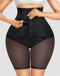 Shorts Faja de Control Abdominal Doble, Cintura Alta, Levanta Glúteos y Moldeador de Muslos