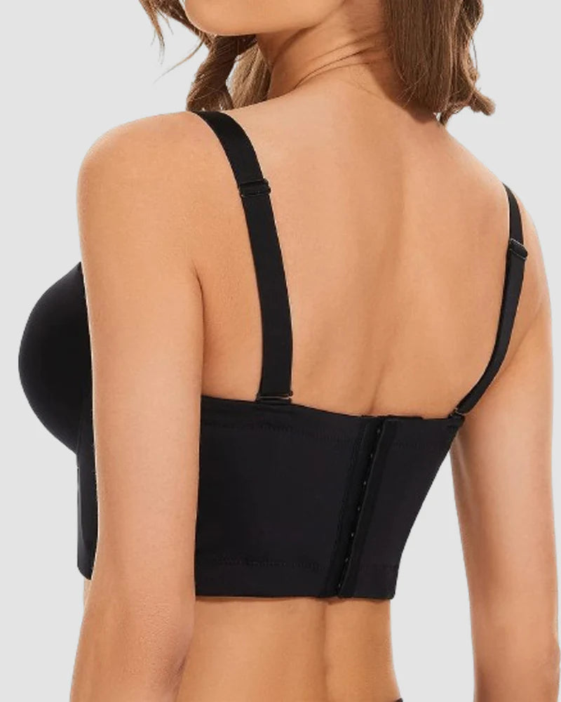 Brasieres sin costuras multiusos, de espalda baja, antideslizantes, push up, de cobertura total, tallas grandes