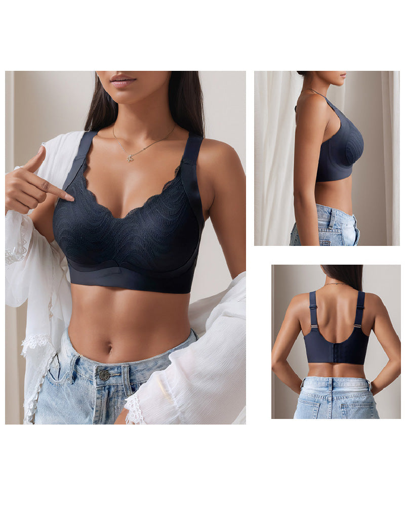 Sostén Fino Ajustable para Mujer, Sin Costuras ni Varillas, Anticaída y Reductor